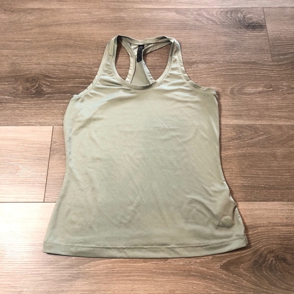 Adidas Green Racerback Womens Athletic Tank Top Size Small - Picture 1 of 9